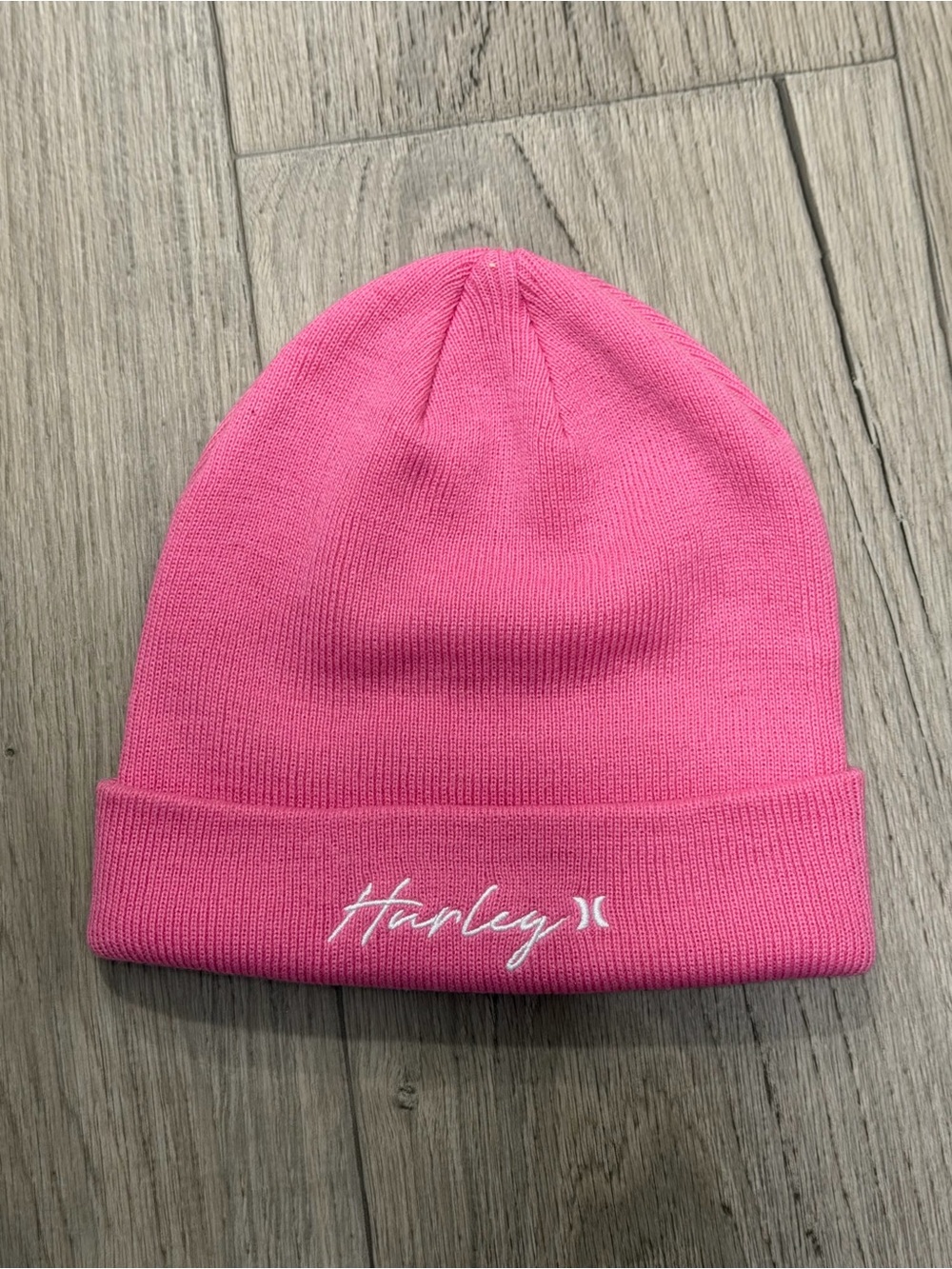 Hurley Bright Pink Cuffed Beanie